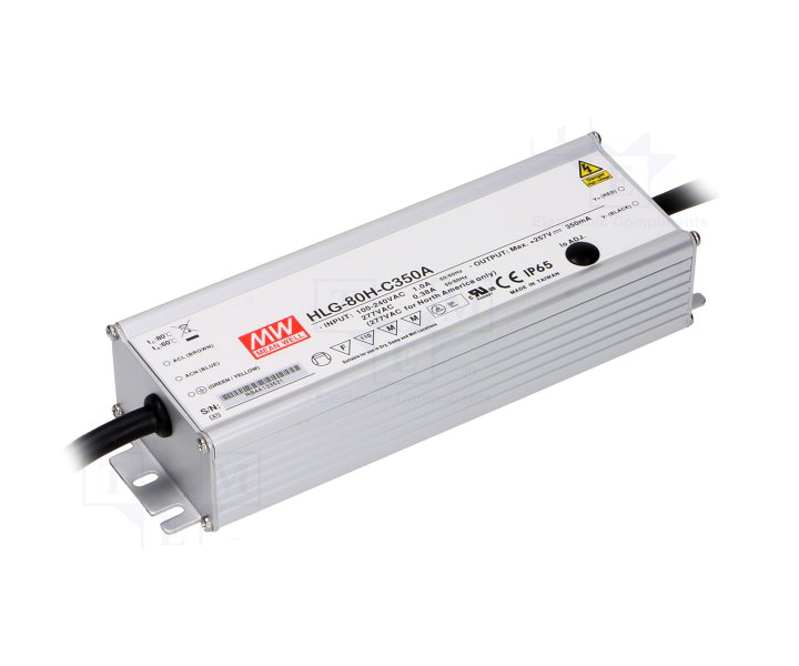 MEANWELL- HLG-80H-C350A  Led Sürücü - Güç kaynağı