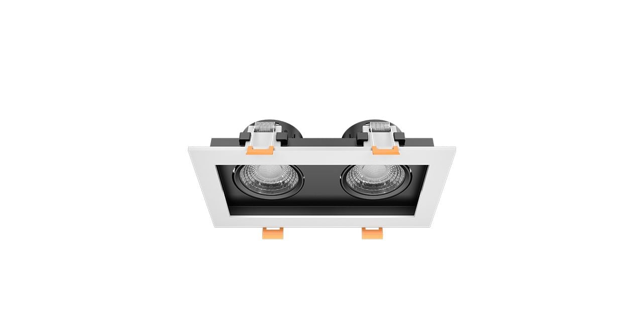 Goya 2x8W Triac Dim Sıva Altı Cob Led Armatür GY 1743-8 Siyah Beyaz - 2700K Gün Işığı