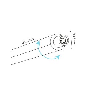 Goya 22w Sıva Üstü Led Linear Armatür GY 8060-45