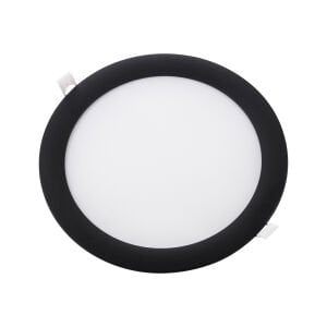 ZMR 18W Siyah Kasa Yuvarlak Slim Led Panel Aluminyum Soğutuculu ZMR-206/S.
