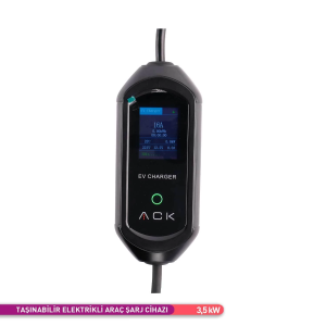ACK Taşınabilir Elektrikli Araç Şarj Cihazı 16A 3,5 kW AE01-02021