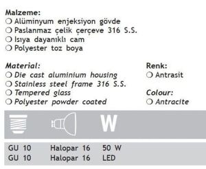 Jupiter Kazıklı Bahçe Spot JG655