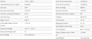 Cata 6400K Beyaz Işık 12W Sensörlü Led Ampul CT-4259