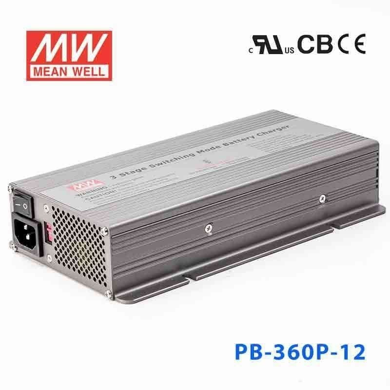 MEANWELL- PB-360P-12 	14.4Vdc 24.3Amp 80~240Ah  Akü Şarj Cihazı
