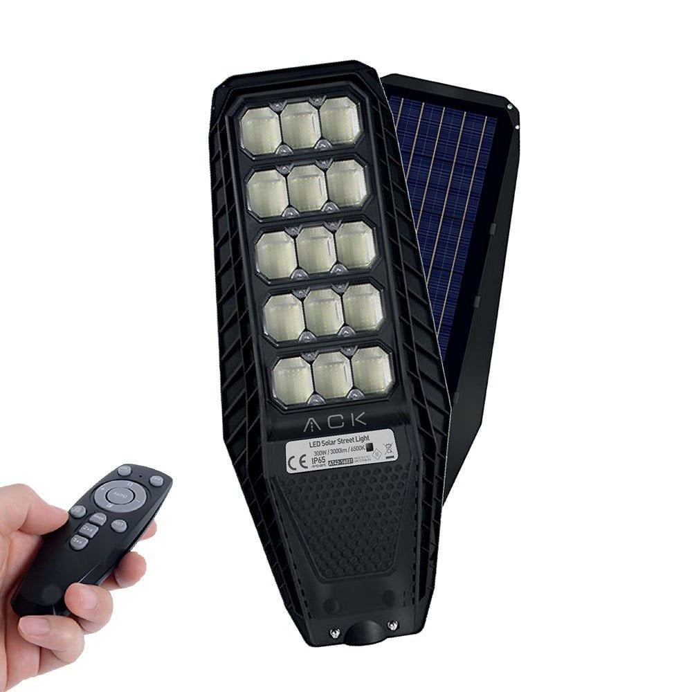 ACK 6500K 300W Solar Led Sokak Armatürü AT42-16031