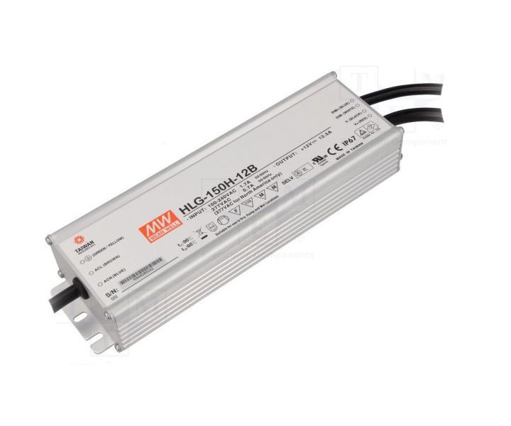 MEANWELL- HLG-185H-48B  Led Sürücü - Güç kaynağı
