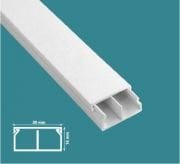 Mutlusan 30x16 mm Kablo Kanalı-Eko (Bölmeli)