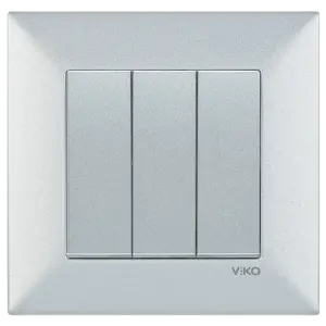 Viko Artline Trenda Üçlü Anahtar (Çerçeve Hariç) Füme