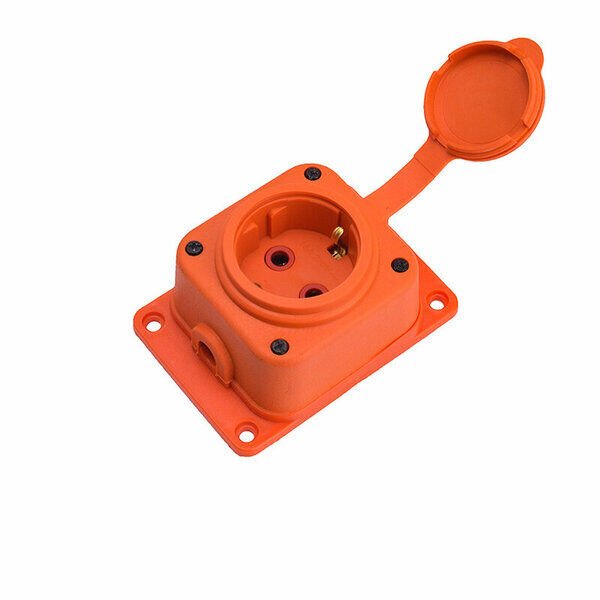 Bylion 1kmp-F Turuncu Kauçuk Monofaze Duvar Prizi Ip44 Y Type