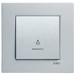Viko Artline Novella Işıklı Light Anahtarı (Çerçeve Hariç)