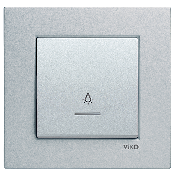 Viko Artline Novella Işıklı Light Anahtarı (Çerçeve Hariç)