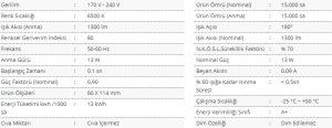 Cata 15W Led Ampul  Beyaz Işık E27 Duylu CT-4329