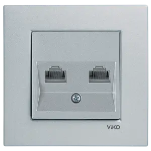 Viko Artline Novella İkili Data Prizi (2 x RJ45 CAT6) (Çerçeve Hariç)