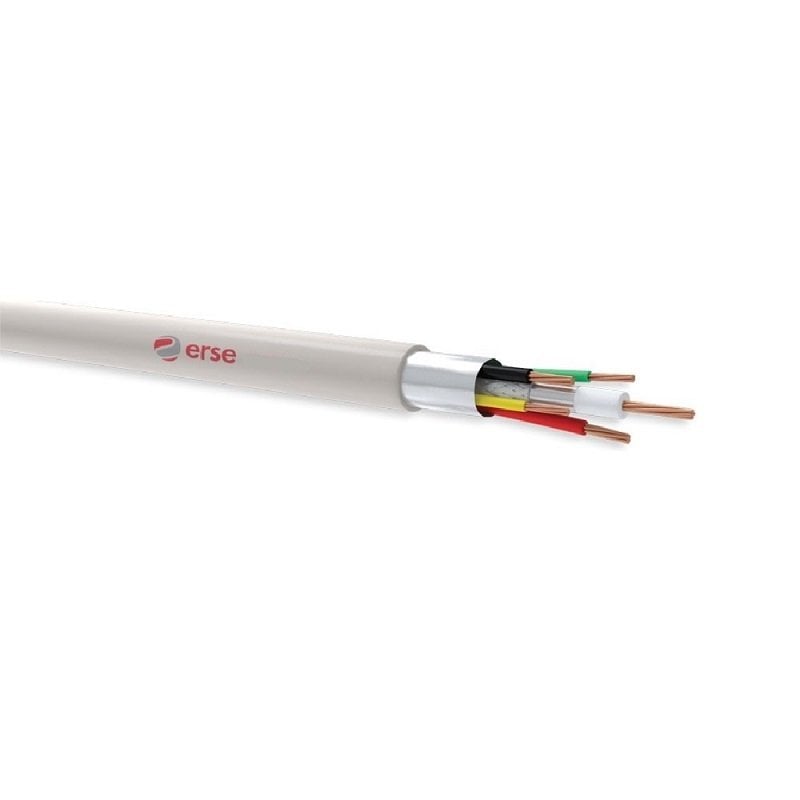 Erse Kablo CCTV-AL 1 COAX+4x0.22 mm² PVC Kamera Kablosu