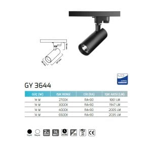Goya 14W Led Ray Spot GY 3644