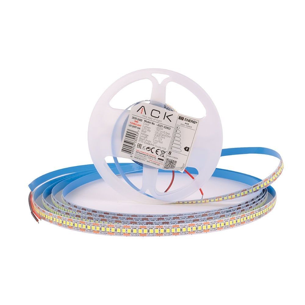 ACK 6500K 12W 240 LED'li Şerit LED AS01-02803