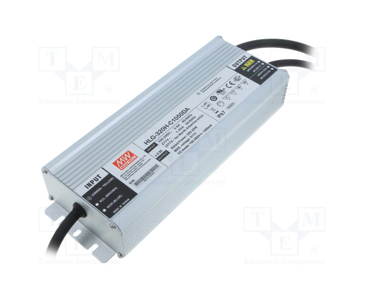 MEANWELL- HLG-320H-C1050DA  Led Sürücü - Güç kaynağı