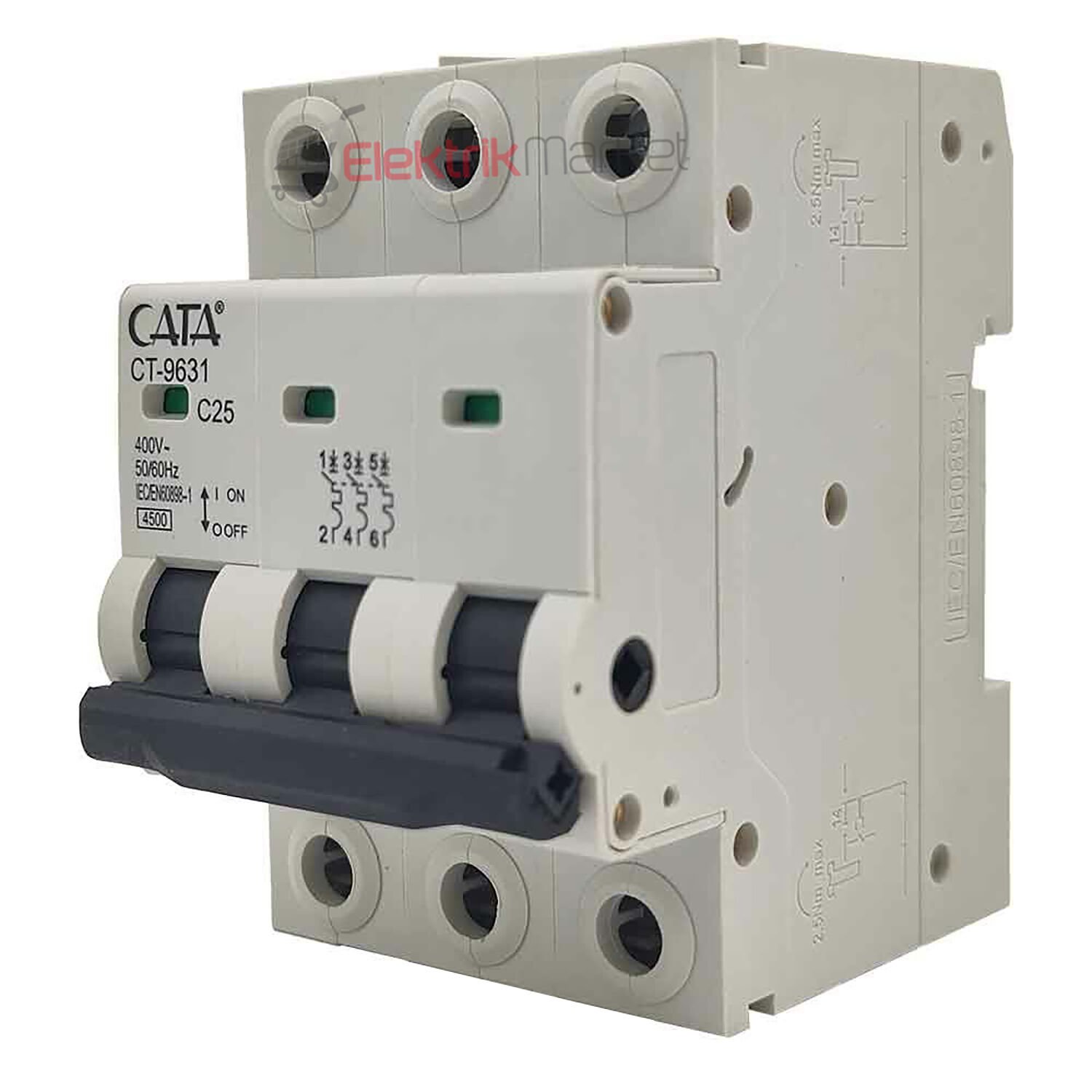 CATA 25 Amper Sigorta  C TİPİ ( Trifaze ) CT-9631