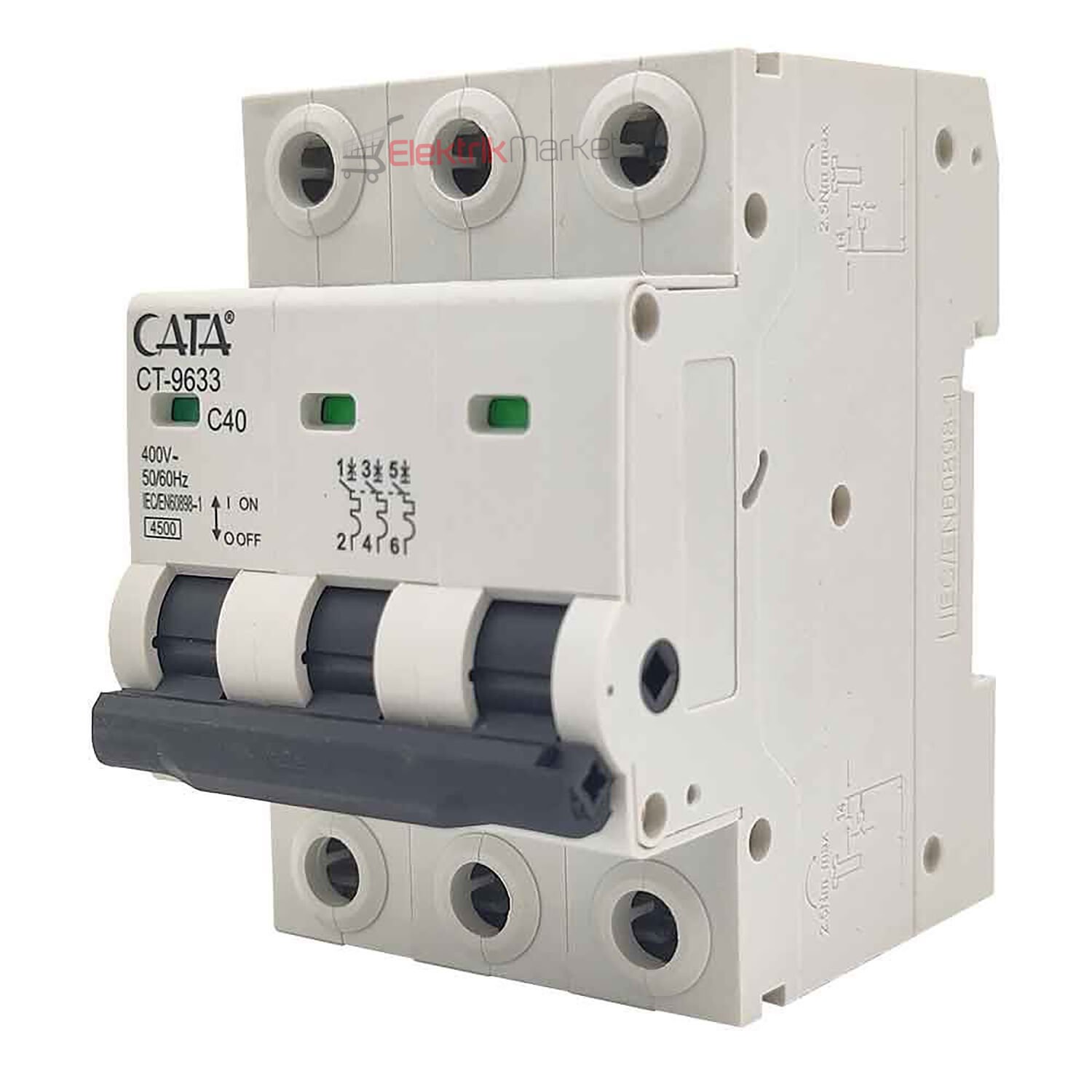 CATA 40 Amper Sigorta  C TİPİ ( Trifaze ) CT-9633
