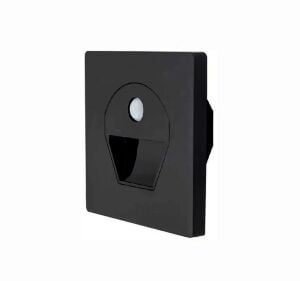 Cata 1W 6400K Beyaz Işık Sensörlü Led Koridor Armatürü Siyah Kasa CT-5170SB