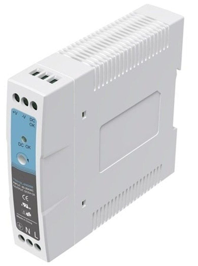 Mervesan 24V 1.0A 20W Slım Ray Montaj AC/DC (SMPS) Adaptör MT-MDR-20-24
