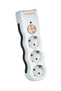 Tunçmatik Üçlü Beyaz Powersurge Akım Korumalı Priz TSK5083 - TSK19009