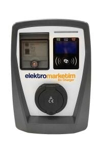 EMEV-22-3F32-PT2 22kW 3 Faz 32A Tip 2 Soketli Elektrikli Araç Şarj İstasyonu