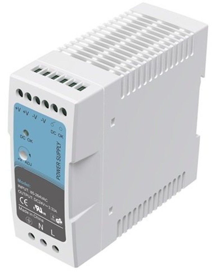 Mervesan 24V 1.5A 40W Slım Ray Montaj AC/DC (SMPS) Adaptör MT-MDR-40-24