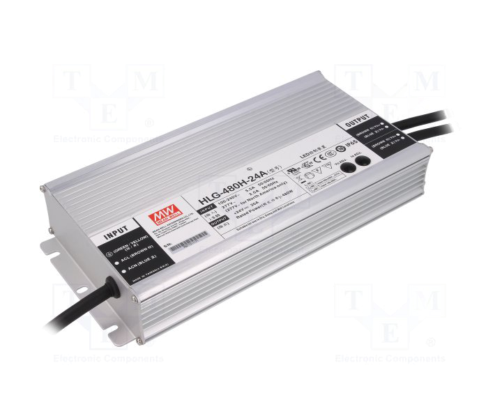 MEANWELL- HLG-480H-36A  Led Sürücü - Güç kaynağı