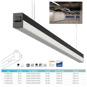 Goya 52W 90 cm Sıva Üstü Lineer Armatür GY 8036-90
