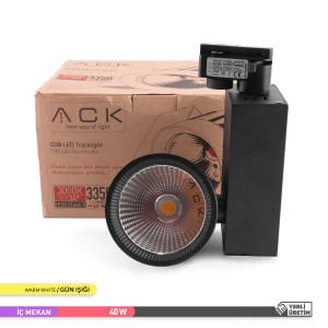 ACK 40W 3000K COB LED Ray Armatür Siyah AD30-14701