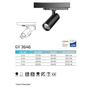 Goya 14W Led Ray Spot GY 3646