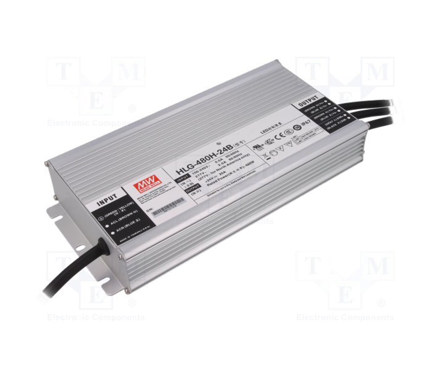 MEANWELL- HLG-480H-36B  Led Sürücü - Güç kaynağı