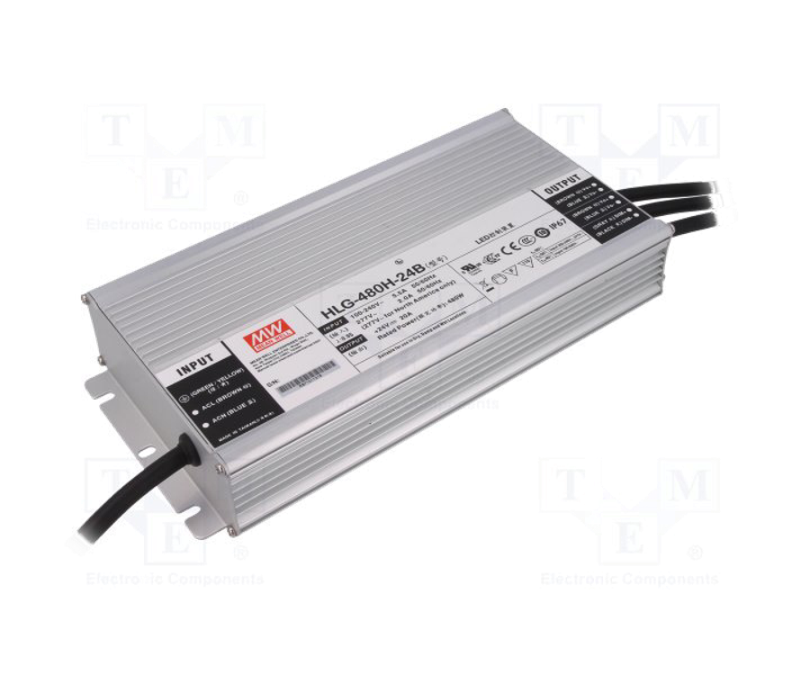 MEANWELL- HLG-480H-42B  Led Sürücü - Güç kaynağı
