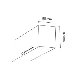 Goya 18w  60 cm Sıva Üstü ve Sarkıt Led Armatür GY 8031-60