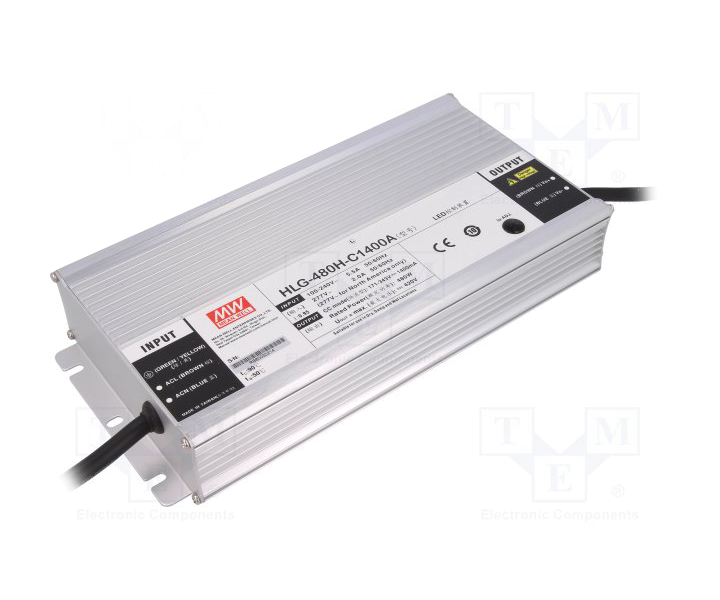 MEANWELL- HLG-480H-C2100A  Led Sürücü - Güç kaynağı
