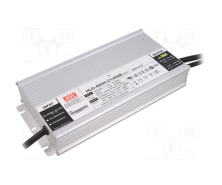 MEANWELL- HLG-480H-C2800B  Led Sürücü - Güç kaynağı