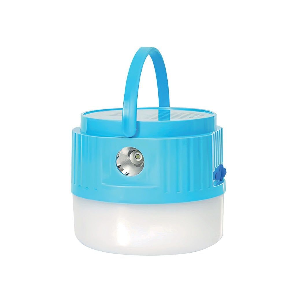 ACK Şarjlı Solar El Feneri 2 Kademeli Mavi Renk AC04-00130