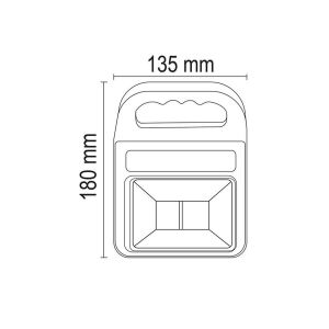 Forlife 20W-6500K USB Şarjlı Solar Fener FL-3363