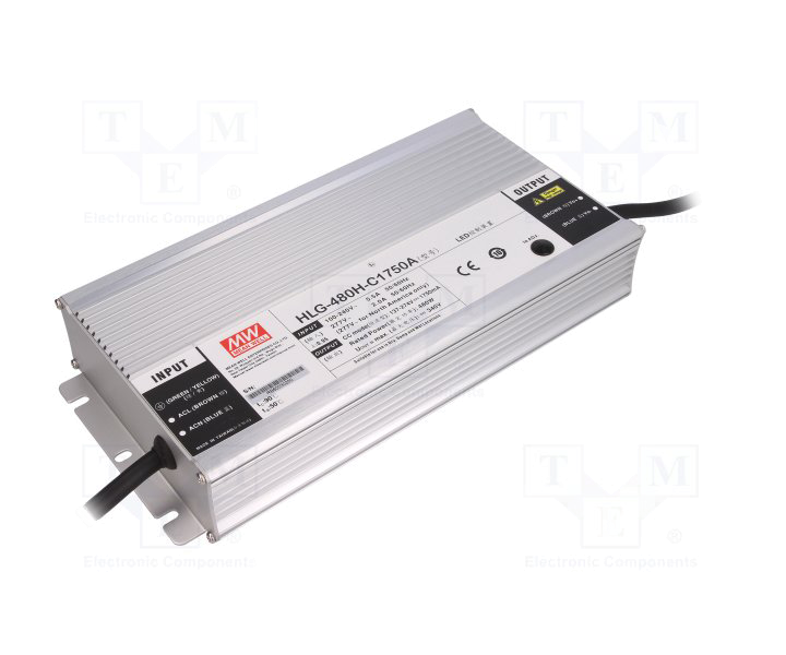 MEANWELL- HLG-480H-C2100D2  Led Sürücü - Güç kaynağı