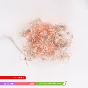 ACK 2X2 LED Perde Kırmızı Işık AS90-00504