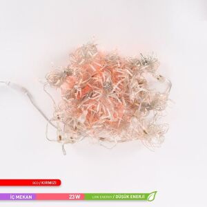 ACK 2X2 LED Perde Kırmızı Işık AS90-00504