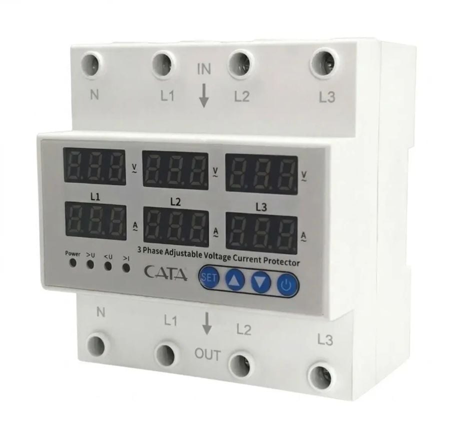 Cata Akıllı Voltaj Ve Akım Koruyucu Trifaze CT-9199