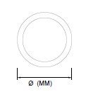 Darklight 80 100W 1200 mm Çap Simit Linear Düz Difüzör DL80 1200