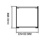 Darklight 80 100W 1200 mm Çap Simit Linear Düz Difüzör DL80 1200