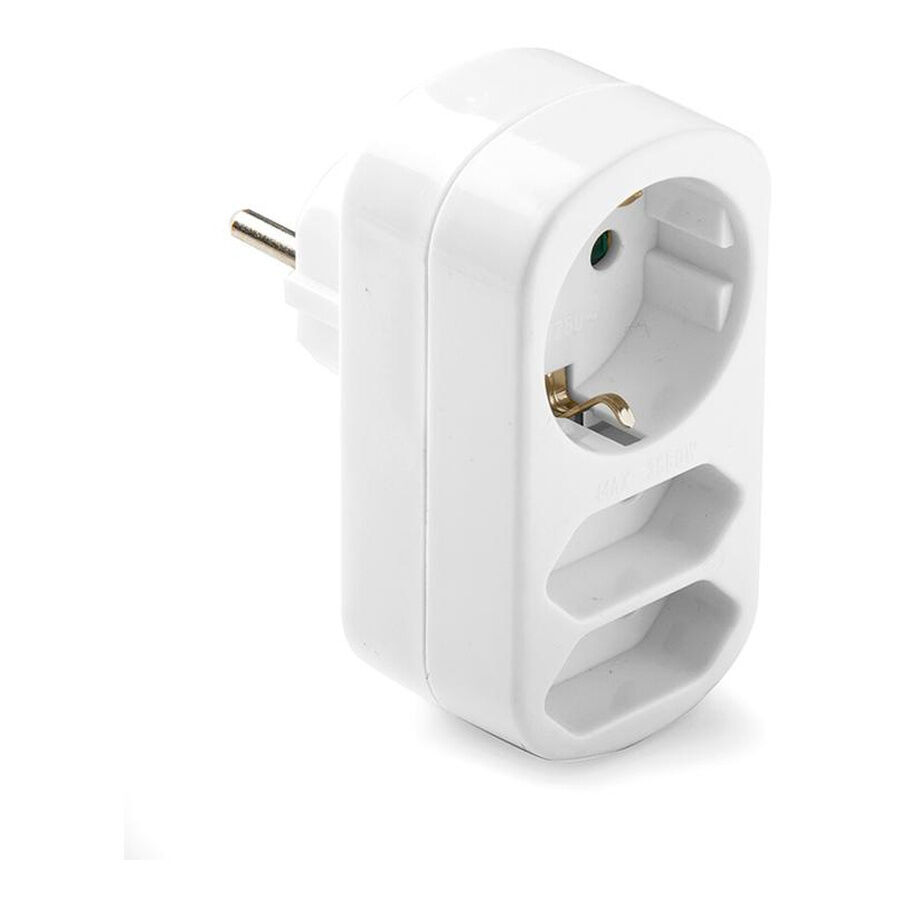 Famatel Üçlü Topraklı Adaptör 16A 250V Beyaz 1314