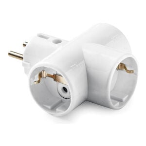 Famatel Üçlü Topraklı Seramik Adaptör 16A 250V 1303