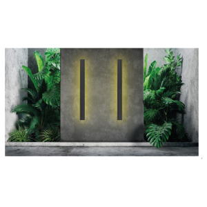 ACK Mira 100cm Alüminyum 20W 3000K Gün Işığı Siyah Duvar Apliği AG40-02002