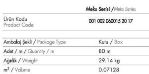 Mutlusan Balık Sırtı Kanal Zemin İçin 60x15mm