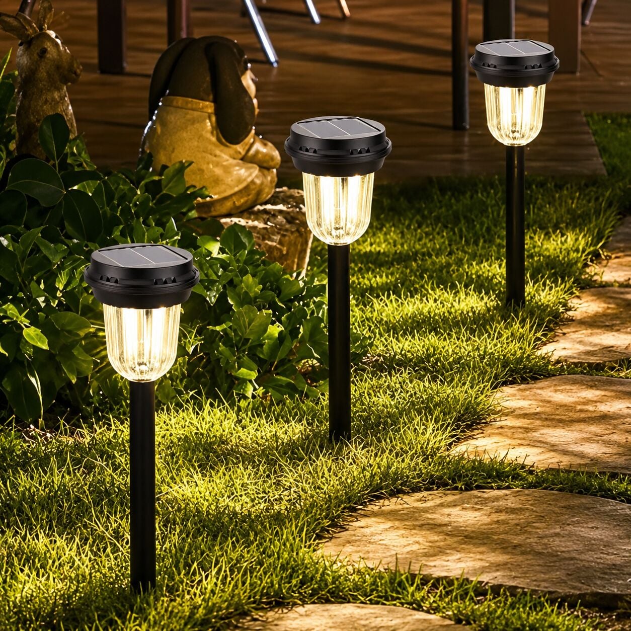 Panther Solar Bahçe Lambası LED COB 360° Aydınlatma Karanlık Sensörlü 400 mAh – PT-B117